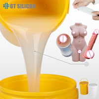 Caoutchouc de silicone liquide de couleur personnalisée à prix abordable pour la fabrication de dildos réalistes en silicone
