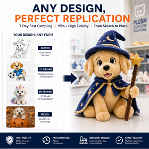Peluche de Alta Calidad con Diseño de Golden Retriever, Regalo de Navidad, Peluche Personalizado, Fabricante OEM/ODM, Juguete de Peluche Suave - Product Image 3