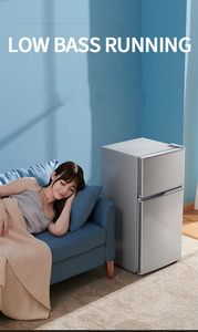 Refrigerador de doble puerta con congelador inferior BCD-98 de estilo moderno, gran volumen, sin escarcha, para uso doméstico y exterior, ¡gran oferta! - Product Image 3
