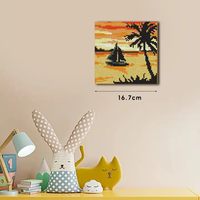 16.7x16.7cm célèbre toile tendue Art petite taille 5D bricolage diamant peinture 5D Mini diamant Art peinture