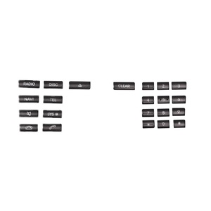 Car Vinyl Sticker For Mercedes Benz Center Console <b>CD</b> Player Telephone Keypad Button Cover Self Adhesive Reusable <b>Customized</b> - Product Image 3