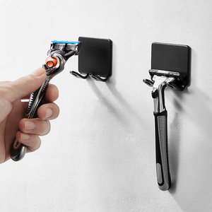 Space Aluminum Holder Free Men <b>Shaving</b> Holders WaterProof Bathroom Storage <b>Hook</b> for Kitchen Bathroom - Product Image 1