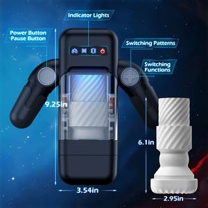 Nouveau Chauffage Voix Télescopique Robot Mâle Masturbateur Coupe Mâle Sucer Vibrateur Sex Toy Pour Hommes - Product Image 6