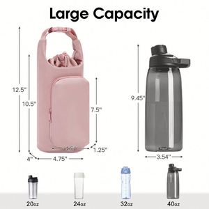 Juego de Botellas de Agua Deportivas para Exteriores, Termo Portátil con Funda Protectora y Correa, Funda Térmica para Tazas - Product Image 2