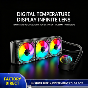 ชุดระบายความร้อนซีพียูแบบน้ำ ARGB ขนาด 360 มม. ปั๊ม 2600RPM พัดลม 71CFM รองรับ Intel AMD AM5 LGA1700 ขายส่ง - Product Image 2