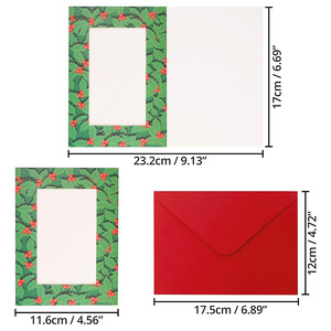 Cartes de cadre <span class=keywords><strong>photo</strong></span> avec enveloppes 4x6 cadres <span class=keywords><strong>photo</strong></span> en papier cartes de voeux pour mariage, anniversaire (48 ensembles, 4 motifs) - Product Image 4