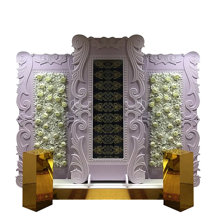 卸売価格人気の新しい花のデザインの背景装飾結婚式用