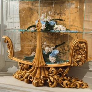 Classico stile Vintage fatto a mano in legno Console d'<span class=keywords><strong>ingresso</strong></span> tavolo da soggiorno mobili <span class=keywords><strong>specchio</strong></span> rotondo Console da tavolo - Product Image 5