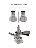 Adaptateur de raccordement à bille en acier inoxydable pour fût de brassage domestique, distributeur de bière Sankey pour utilisation en déconnexion