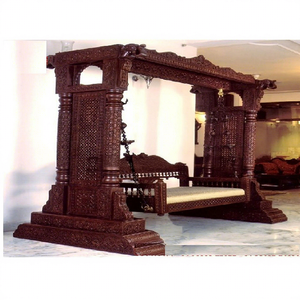 Columpio de Madera de Teca de Lujo Hecho a Mano para el Hogar, Columpio de Madera de Teca de Primera Calidad para Sala de Estar, Acabado en Nogal, Columpio de Madera para el Hogar, Reino Unido - Product Image 1