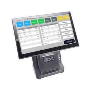 15.6-Inch Windows All-in-one Checkout Touch Terminal Pos System With 80mm Printer for sale