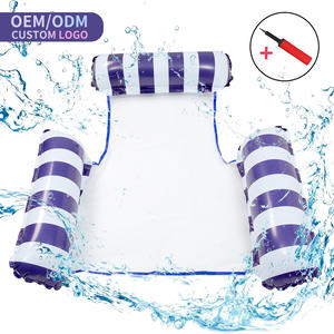 IDEA DE REGALO: Hamaca Inflable de Agua con Logotipo Personalizado, Malla de PVC, Flotador Inflable para Piscina, Flotadores Promocionales para Actividades Acuáticas - Product Image 1