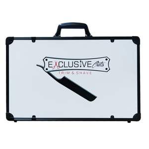 Caja de Herramientas portátil para peluquero profesional, maletín de aluminio para llevar cortauñas, color blanco - Product Image 2