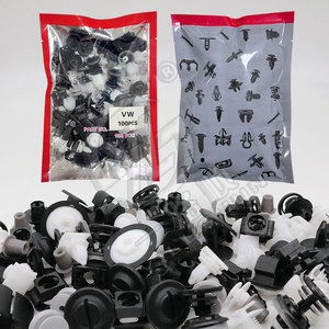 Clips de fixation pour panneaux de porte de voiture Vw, 100 pièces, attaches en nylon pour isolation du capot, connecteurs de buse d'eau - Product Image 5