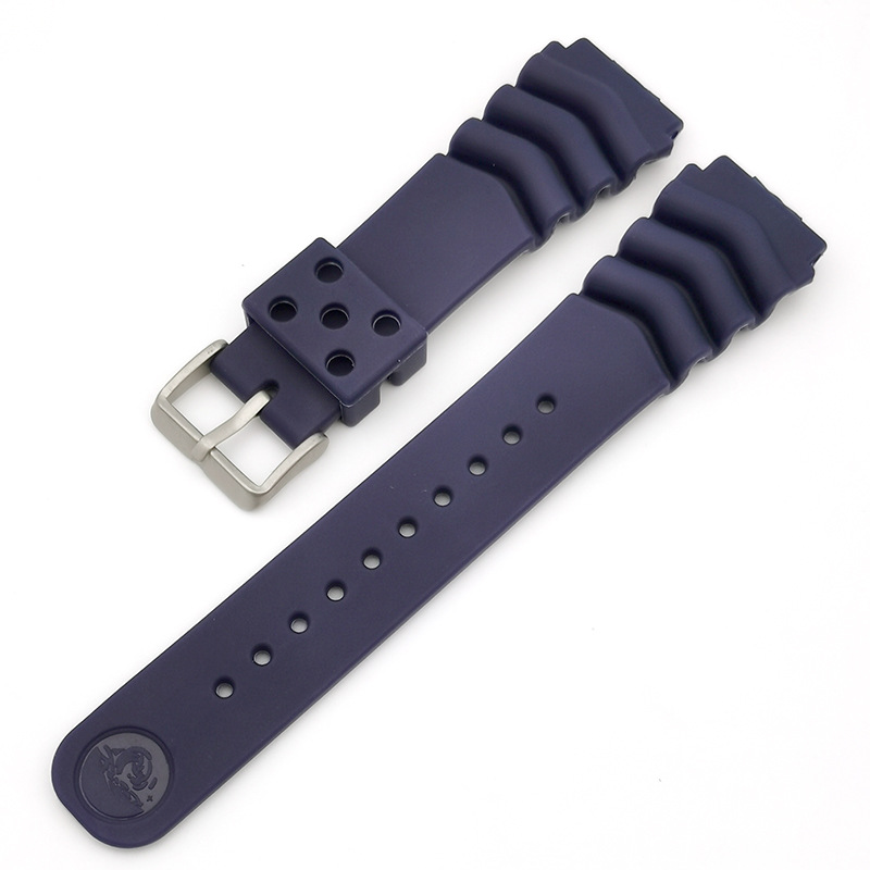 Bracelet de montre en caoutchouc noir, diviseur pour montre de Sport sez22, 18 20 22mm,