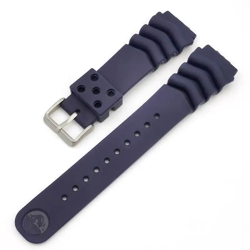 Pulseira de relógio de borracha preta, pulseira de relógio esportivo para mergulho 18 20 22mm para seiko z22