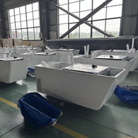 Baignoire de plongeon à froid en acrylique blanc Gurgle, bain de glace autoportant pour la thérapie par l'eau froide, idéale pour la gym et le spa