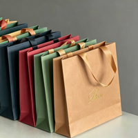 Sac cadeau robuste en carton ivoire, capacité 6-9 kg, avec service de logo personnalisé, poignée recyclable, emballage imprimé pour chaussures et vêtements