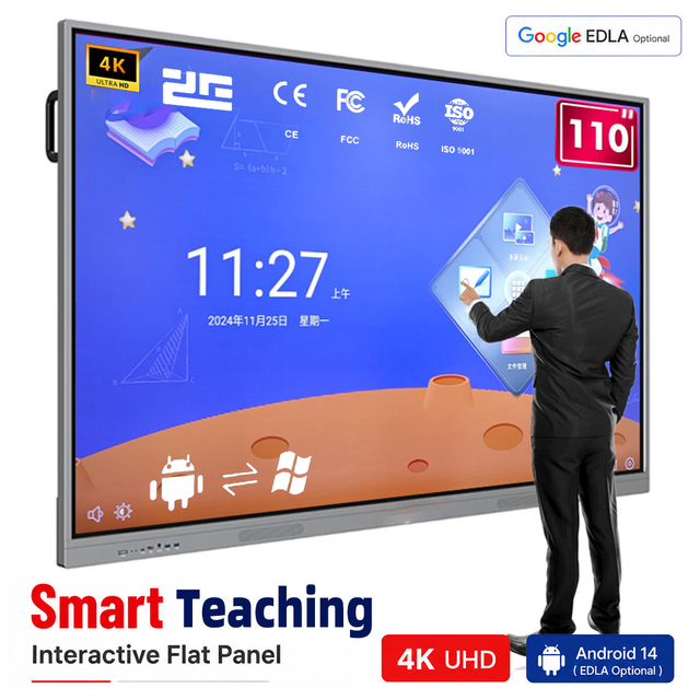 4k Smart Interactive Boards Smart Board Smart Interactive Whiteboard Interactive Panel Smart Board for Teaching 75 Inch