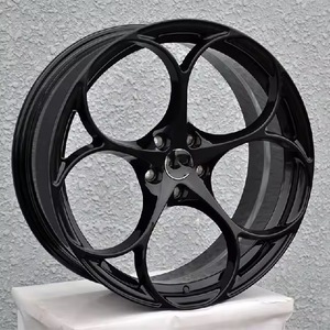 Rines de Aleación OKO de 18 Pulgadas para Alfa <span class=keywords><strong>Romeo</strong></span> Giulia <span class=keywords><strong>Julieta</strong></span> Opel Cefelli - Diseño Cóncavo con Acabado Negro - Product Image 5
