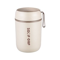 Tasse à soupe isotherme en acier inoxydable 304, thermos alimentaire portable, mug de petit-déjeuner avec couverts intégrés et sac thermique