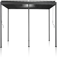Anyhoo Bioclimatic Aluminium Toit Véranda Automatique pour Jacuzzi Jardin d'Hiver Extérieur Pergola Persiennes Maison en Verre pour Cour Arrière
