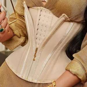 Gaine Amincissante Corset Femme à Double Compression, Gilet Serre-Taille Ajustable avec Fermeture Éclair et Agrafes, <span class=keywords><strong>Ventre</strong></span> <span class=keywords><strong>Plat</strong></span>, <span class=keywords><strong>Ceinture</strong></span> Façonnante - Product Image 2