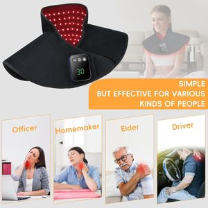 Almohadilla Térmica Inalámbrica con Logotipo Personalizado, Cómodo Tratamiento en Casa, Terapia de Luz Roja LED, Masajeador de Cuello y Hombros, Venta al por Mayor - Product Image 4