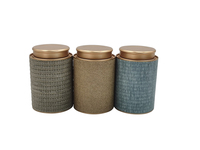 Tissu surface thé composite papier boîtes de luxe tactile tissu café poudre carton tube emballage cadeau