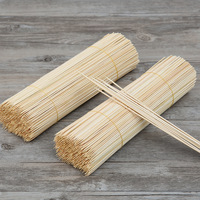 Brochettes en bambou 100% naturel, réutilisables, jetables, biodégradables, sans danger pour les aliments, écologiques et parfaites pour le barbecue et la rôtisserie