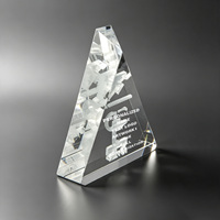 Plaque pyramide transparente Neelpure 186863, gravée au laser 3D, en cristal, pour souvenir de championnat