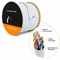 Câble Réseau Ethernet LAN Cat6 Cat6a CCA UTP FTP SFTP 23AWG 1000ft 305m pour Système de Sécurité CCTV - Vente en Gros Usine à Prix Abordable