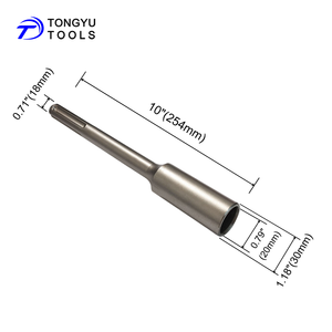 מקדח SDS Max להנחת מוטות הארקה בקוטר 5/8 אינץ' ו-3/4 אינץ' - כלי עבודה כבד המתאים לפטיש רוטורי עבור מוטות T וברזל בניין - Product Image 2