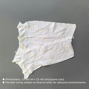 Trapos de algodón para uso industrial, paños de algodón 100%, trapos de lana blanca reciclada para limpieza - Product Image 3