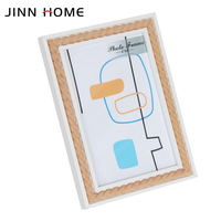 Jinn Home E1 Cadres photo en bois MDF Décoration classique en bois Tapis de cadre photo Tenture murale Affichage de table Conception personnalisée