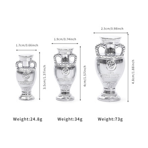 Llavero con Adorno de Trofeo de la Eurocopa de Fútbol, Souvenir de La Liga Serie A, Unicornio Personalizable para el Modelo 01, Accesorio - Product Image 1