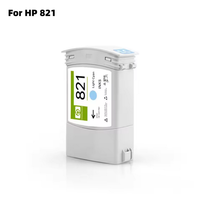 Kartrid Tinta Remanufaktur 400ml 7-warna 821 dengan Tinta Latex Berchip, Cocok untuk Printer HP Latex 310/330/360