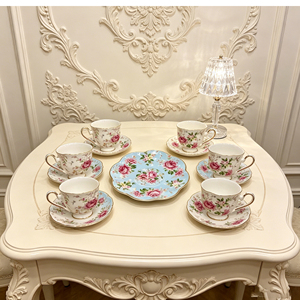 Luxury Modern Porcelain Coffee & <b>Tea</b> <b>Set</b> 6-Piece Eco-Friendly <b>Party</b> Home Decor - Product Image 2