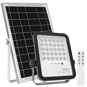 Reflector Solar LED Vito de 100W, 1100lm, Luz Fría 6000K, IP65, Iluminación Exterior - Product Image 1