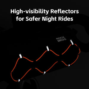 ROCKBROS-Sac de guidon étanche pour vélo, cadre avant, sangle réfléchissante - Product Image 3