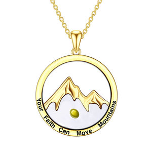สร้อยคอจี้รูปเมล็ดมัสตาร์ดสำหรับผู้หญิง ดีไซน์สวยงาม ชุบทอง 14k 18k PVD บนสแตนเลสสตีล 316L เครื่องประดับคุณภาพสูง - Product Image 5