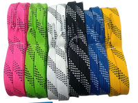 Lacets de hockey sur glace 84 96 108 120 pouces, lacets de hockey sur glace tissés double couche et cirés, accessoires de hockey