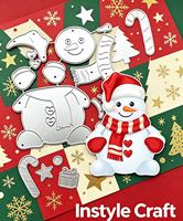 Matrices de découpe en métal pour bonhomme de neige, matrices de découpe en relief de Noël, matrices de scrapbooking pour la création de cartes DIY et l'artisanat papier