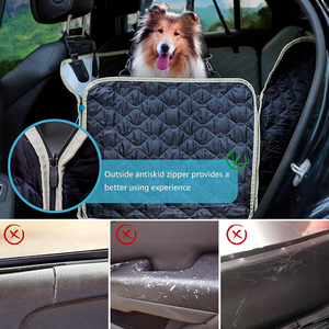 OEM ODM Offre Spéciale Imperméable Durable Anti-rayures Antidérapant SUV Voitures <span class=keywords><strong>Chien</strong></span> de compagnie Housses de <span class=keywords><strong>voiture</strong></span> Protecteur de siège avec fenêtre de visualisation en maille - Product Image 4