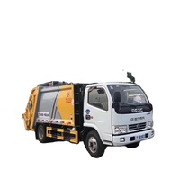 Auto-chargement soulevant la poubelle 4x2 petit camion à ordures comprimé d'assainissement environnemental