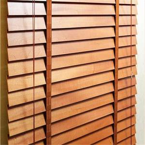 ستائر عمودية من خشب الزان بتصميم عصري للنوافذ الفرنسية، صديقة للبيئة ومتينة بسعر مخفض من المصنع - Product Image 3