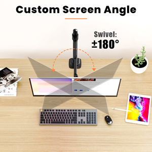 ขาตั้งจอคอมพิวเตอร์แบบแขนเดี่ยว ทำจากโลหะผสมเหล็ก ปรับระดับได้ สำหรับจอขนาด 13-27 นิ้ว ปรับเอียงได้ 90 องศา ออกแบบตามหลักสรีรศาสตร์ รองรับมาตรฐาน <span class=keywords><strong>VESA</strong></span> มีสินค้าในสต็อก - Product Image 6