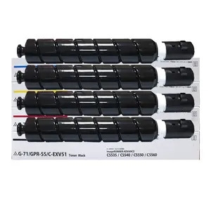 Exv51 Npg71 Npg-71 Npg 71 mürekkep Toner Canon Imagerunner C5560 C5540 C5535 C5550 fotokopi Toner kartuşu için kullanın