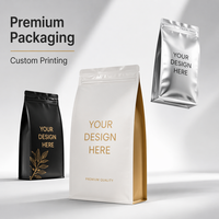 Sachet alimentaire pour animaux de compagnie imprimé en héliogravure, épaisseur 36 (0,36 mm), scellé sur 8 côtés, fond plat, refermable avec fermeture éclair, pour croquettes pour chiens et chats de haute qualité