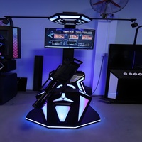 Jeu de tir en réalité virtuelle 9D, simulateur Gatling, ensemble de plateforme PC en plastique et métal pour intérieur, casque VR DP E3, certifié CE, 7x24